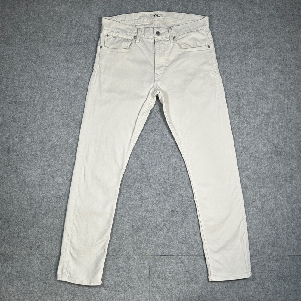 Polo Ralph Lauren Denim Jeans Mens 30x30(30x29)‎ Off White The Sullivan Slim